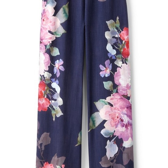 NWT Soft Surroundings Women’s Lizette Wide-Leg Pant Marseille Floral Exploded XL - Picture 1 of 16